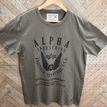 ALPHA INDUSTRIES XL 티셔츠 올리브 그린 정품