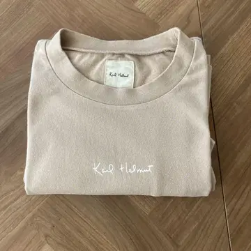 Karl Helmut 옅은 핑크 티셔츠 칼 헬무트 남성용 L 반팔