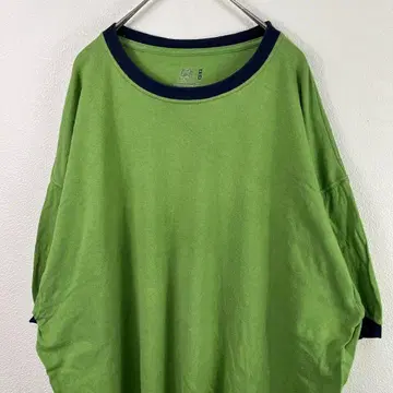 USA 구제 의류 fruit of the loom 링거 넥 티셔츠