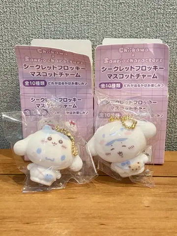치이카와 산리오 시크릿 플로키 마스코트 참 하치와레 시나몬