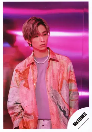SixTONES 마스카라/피규어 다나카 키 공식 사진 *1장