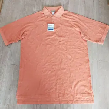 L.L.Bean 엘엘빈 피케 셔츠 남성용 오렌지 L 택 포함
