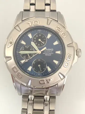 작동 OK CASIO 카시오 크로노그래프 손목시계 쿼츠 MTD-1047