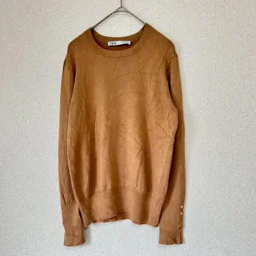 ZARA 자라 긴팔 니트 스웨터 브라운 M 사이즈