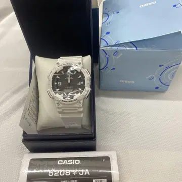 CASIO 5208JA 터프 솔라 화이트 손목시계