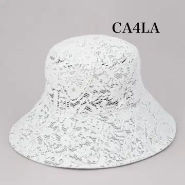 CA4LA 레이스 버킷 햇 화이트
