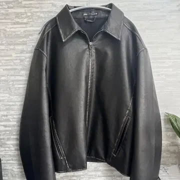 자라 블랙 가죽 자켓