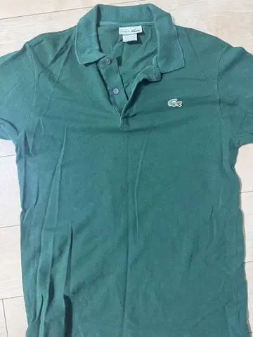 Lacoste 다크 그린 피케 셔츠 사이즈 3