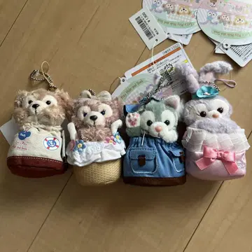 도쿄디즈니씨 Duffy and friends 봉제 인형 체인 A