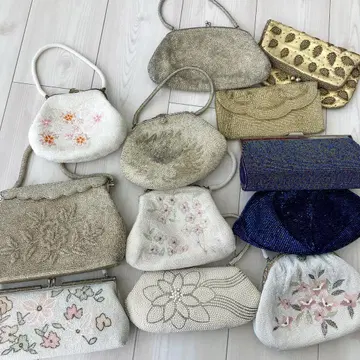 레트로 비즈 백 백 비즈