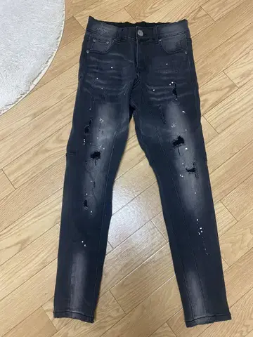 아담스 저글러 데미지 데님 팬츠 블랙