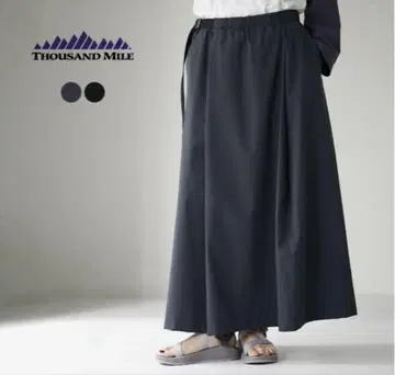 사우전드 마일 WAVE ADJUST SKIRT 블랙