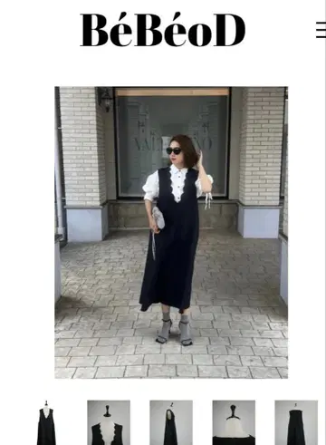 BeBeoD 스캘럽 디자인 원피스