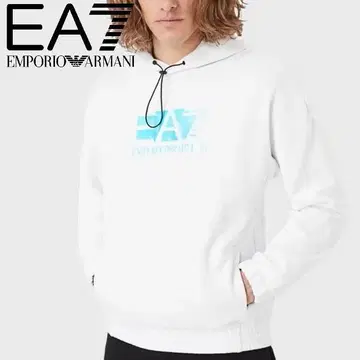 새상품 EA7 엠포리오 아르마니 프리즘 로고 후드 맨투맨 XL 사이즈