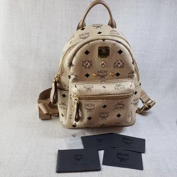 엠씨엠 MCM 백팩 럭색 베이지 계열