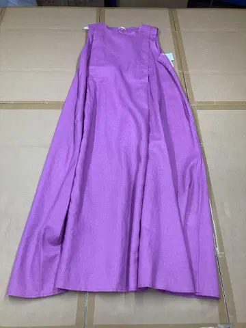 레스피기 린넨 원피스 size40 퍼플 미사용 새상품