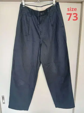 유니클로 UNIQLO JW ANDERSON 턱 와이드 치노 73 네이비