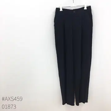 AZUL BY MOUSSY 슬랙스 마 혼방 뒷밴딩 안감 부착 블랙