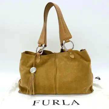 FRULA 훌라 핸드백 토트백 스웨이드 라이트 브라운