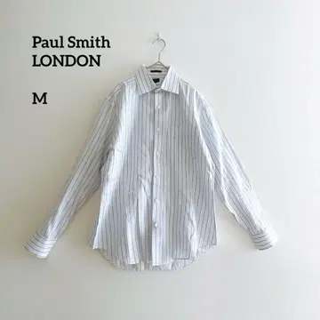 폴스미스 LONDON 스트라이프 셔츠 M 남성용 이탈리아제 원단