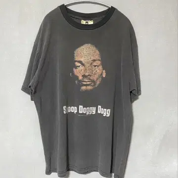 스눕 독 티셔츠 페이드 가공 빈티지 가공 반팔 티셔츠 구제 의류