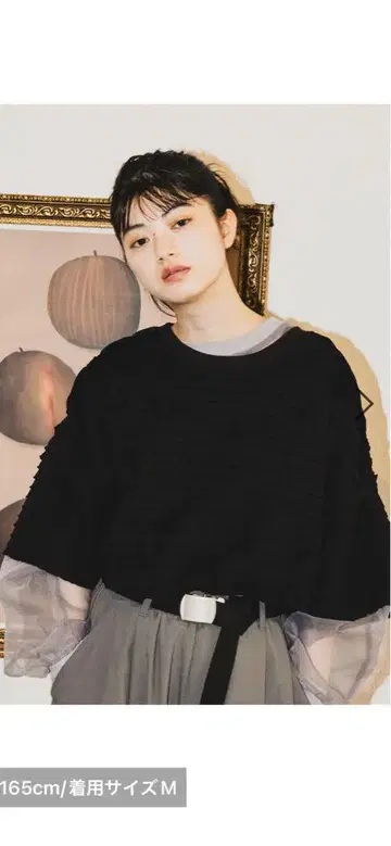 니코앤드 MODE NORM CORE 프릴 루즈 반팔 풀오버