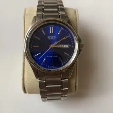 CASIO 쿼츠 파랑 다이얼 시계