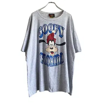 90s USA제 디즈니 구피 빅 실루엣 티셔츠