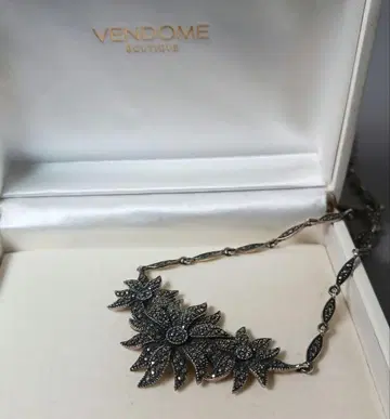 VENDOME 반돔 목걸이 SILVER 925 플라워 실버