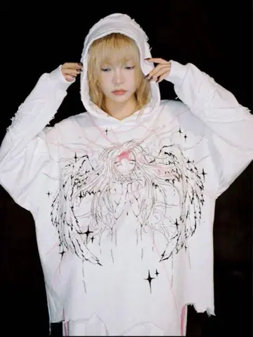 CFIERCE Magic Angel Printed 천사 후드티
