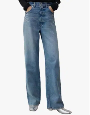 AZUL DENIM 하이 웨스트 와이드 데님