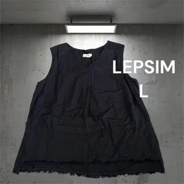 LEPSIM 렙심 상의 슬리브리스 L 린넨 혼방