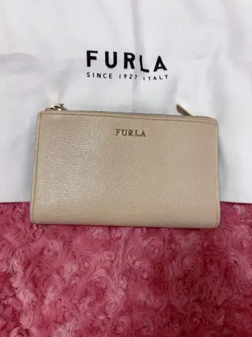 FURLA 훌라 두겹 지갑 그레이지 레오파드 무늬