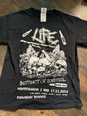 Life 티셔츠 crust isterismo gism zouo