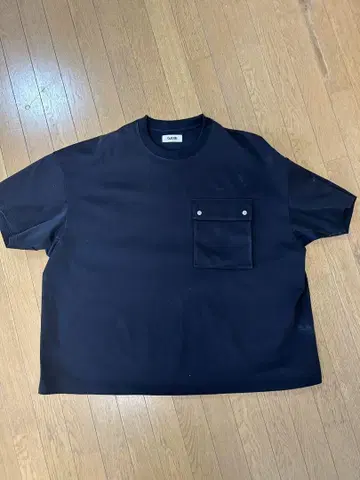 Carorie 헤비 폰테 티셔츠 블랙 XL