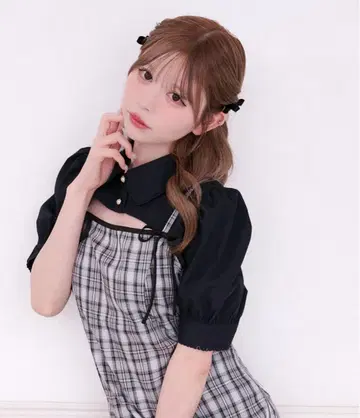 apres jour 아프레 주르 숏 볼레로 블라우스 블랙