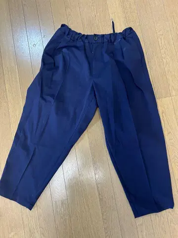 카로리 헤비 폰테 팬츠 네이비 L