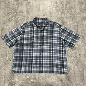Eddie Bauer 짧은 기장 숏 기장 체크 셔츠 cityboy