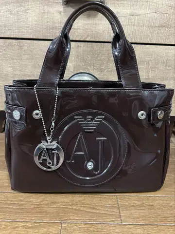 AJ 다크 브라운 토트백