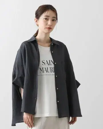 린넨 돌먼 셔츠