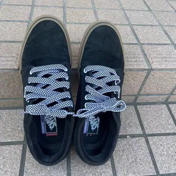 반스 POP CUSH 블랙 스웨이드 스니커즈