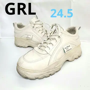 [트렌드] 그레일 통굽 스니커즈 24.5 화이트