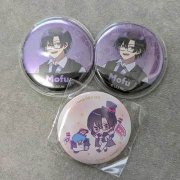 컬러풀 피치 캔뱃지 모후 모후 군 메탈 산리오