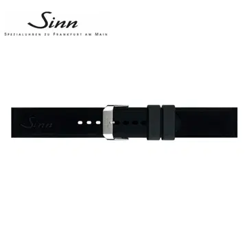Sinn 고무 벨트 20mm 블랙 SS 정품 비죠 포함