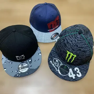 DC & Monster Energy 캡 3개 세트