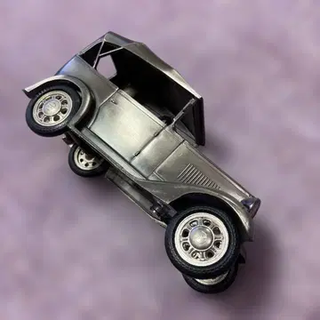 초대 다츠산 1932년 실버 메탈제 클래식 카 약 15cm 새상품급