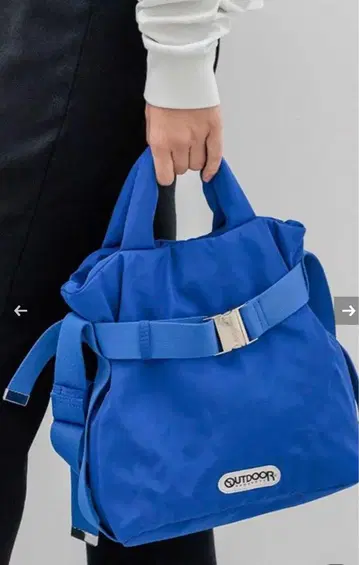 OUTDOOR PRODUCTS 2way 벨트 토트백 S 블루