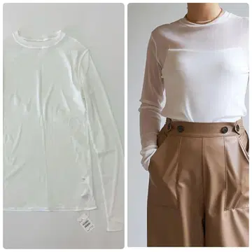 윔 가젯 La nature linge 시어 튤 풀오버
