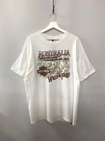 빈티지 USA제 HARLEY DAVIDSON 화이트 택 티셔츠