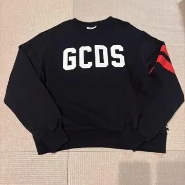 GCDS 블랙 맨투맨 M 사이즈